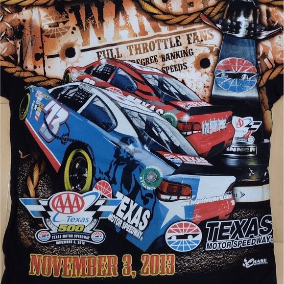 Chase Authentics Nascar No Limits 2013 AAA Texas Speedway All Over Print T Shirt - Picture 6 of 7